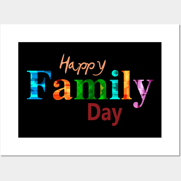 Happy family day Wall Art by Teedell